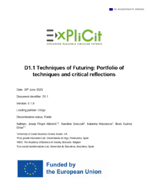 Techniques of futuring for a circular economy